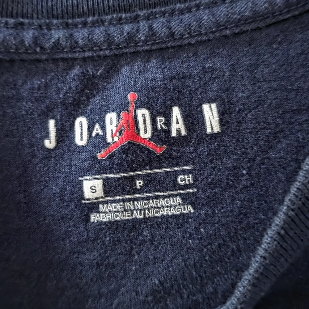 Jordan Navy and Red Graphic Tee